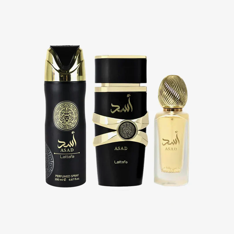 Conjunto Asad 100ML + 200ML Desodorante + 50ML Óleo Capilar