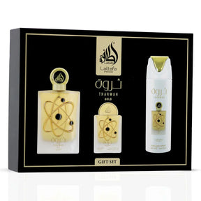 Tharwah Gold Eau de Parfum Conjunto de 3 pc